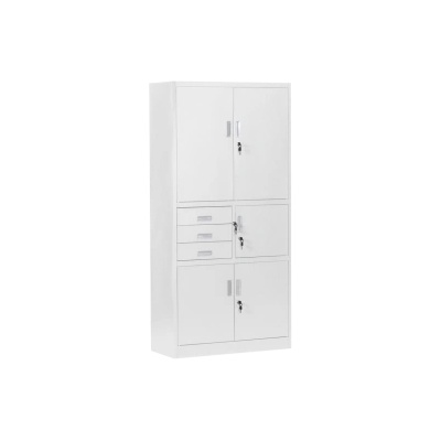 Метален шкаф Carmen CR-1281 Е - сив