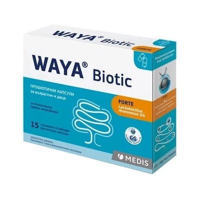 Medis Waya Biotic Forte, 15 пробиотични капсули, Medis