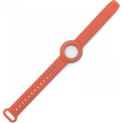 JC Силиконова каишка за Apple AirTag - JC AirTag Silicone Band (светлочервен)