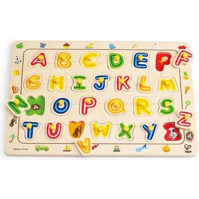 Hape H1501 Дървен пъзел - Азбука малки букви (h1501)