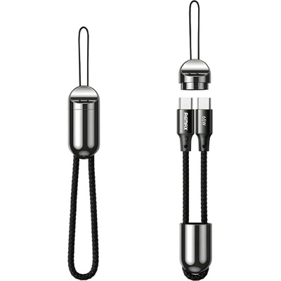 Remax RC-140a Raython USB-C/USB-C, 1,2m, černý