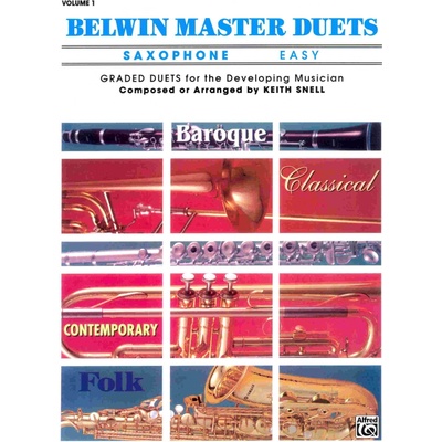 BELWIN MASTER EASY DUETS for saxophones