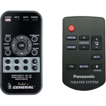 GENERAL Panasonic n2qayc000103 - дистанционно управление дубликат (n2qayc000103)
