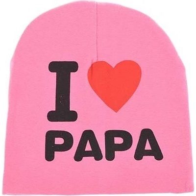 s nápisom I love mama I love papa Ružová II.