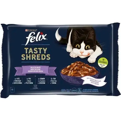 FELIX Tasty Shreds Селекция от вкусове, 4х80 g