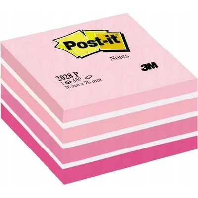 3M POSTIT 2028B Aquarelle - samolepicí bloček - 76×76 mm, Aquarelle Pink – Zboží Dáma