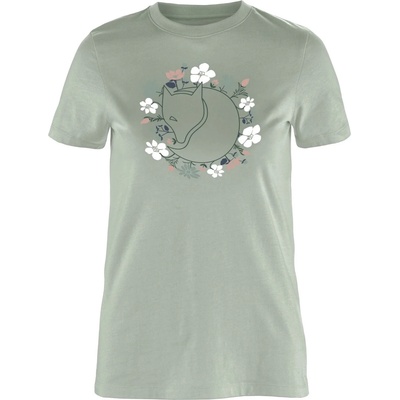 Fjällräven Дамска тениска Fjällräven Women's Fjällblomster Fox T-Shirt - Soft Jade - размер XS (916-6337-0411)