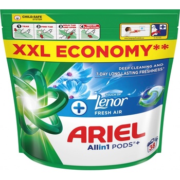 Ariel Fresh Air All in1+Lenor kapsule na pranie 38 PD