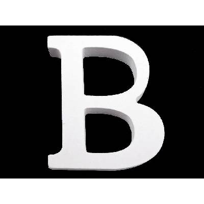 Drevená dekorácia písmená abecedy Písmeno: "B"
