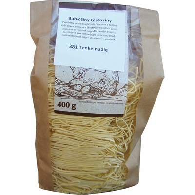 Babiččiny těstoviny tenké nudle 400 g