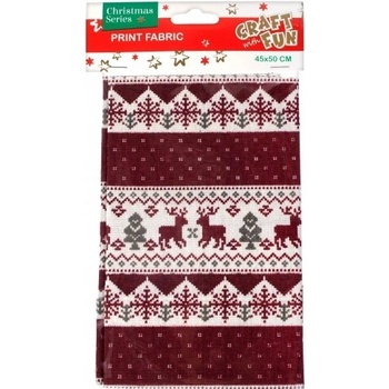 CF Vianočná dekoračná látka 45x50cm 412796