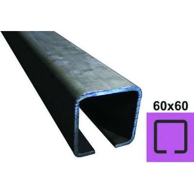 EKOfence Profil vodiaci spodný Fe, 60x60x4mm, L3m 10219