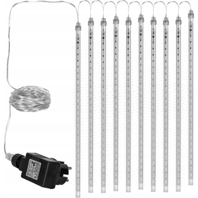 Voltronic Led osvetlenie padajúci sneh padajúci vodopád 480Led 10 svetelných trubíc studená biela