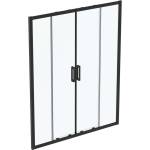 Ideal Standard Connect 2 - Плъзгащи се врати за душ, четирикрилни, 160 см, черно/прозрачно стъкло K9282V3 (K9282V3)