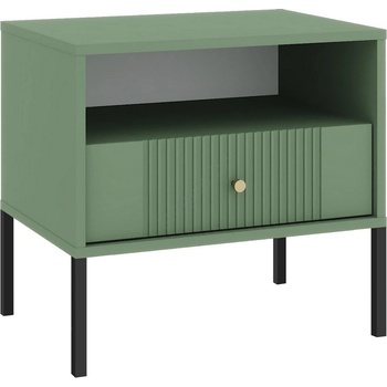 Wipmeb Sp. z o. o Нощно шкафче lue зелено/черно (wm0093)