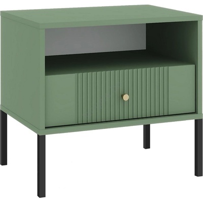 Wipmeb Sp. z o. o Нощно шкафче lue зелено/черно (wm0093)