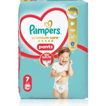 Pampers Premium Care Pants Size 7 еднократни пелени гащички 15+ kg 40 бр