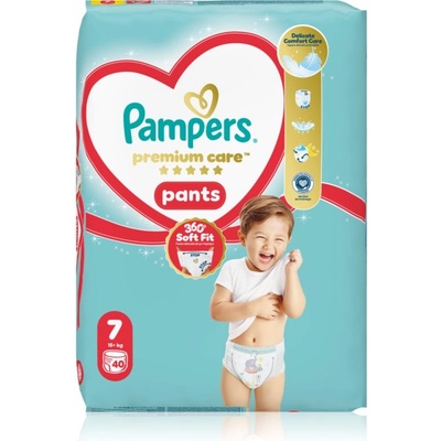 Pampers Premium Care Pants Size 7 еднократни пелени гащички 15+ kg 40 бр