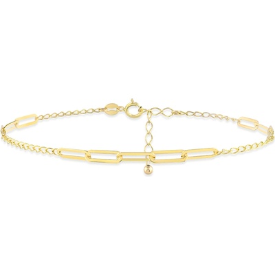 Lillian Vassago celozlatý jemný dámský náramek LLV06-GB090