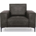 Scandic Черно-сиво кресло от изкуствена кожа Copenhagen - Scandic (14341SN PRESTON 96)