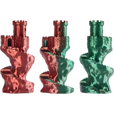 81421 Refill 3D филамент, PLA Magic Silk, 1, 75mm, 1000g, Многоцветен (Forest flame) (81421)