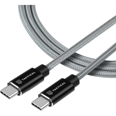 Tactical KP31194 Aramid extra pevný USB-C/USB-C, 100W, 20V/5A, 2m, sivý