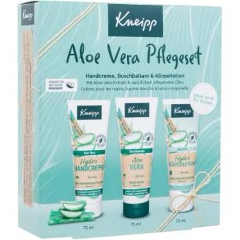 Kneipp Aloe Vera подаръчен комплект: душ гел Aloe Vera 75 ml + крем за ръце Aloe Vera 75 ml + лосион за тяло Aloe Vera 75 ml за жени