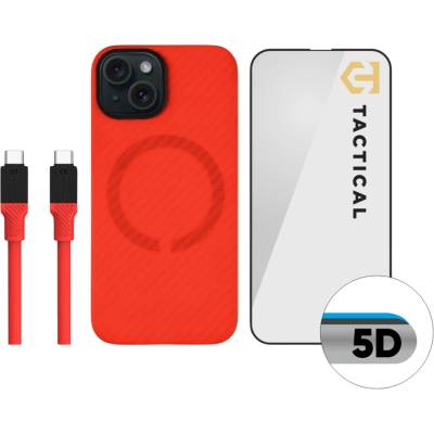 Tactical Red Limited Edition Combo за Apple iPhone 15 Tactical | Cherven | МЪЖЕ | UNI