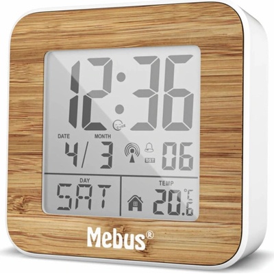 Mebus 27247 White/Wood Look Radio