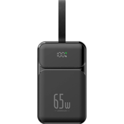 Xmart Преносима външна батерия Xmart, 20000 mAh, 65W, PD, LED Дисплей, Черна (23483)