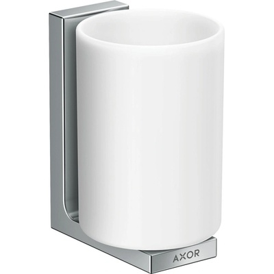 AXOR Universal Rectangular nádobka na ústnu hygienu s držiakom chróm 42604000