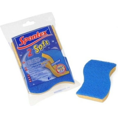 SPONTEX 2 Soft viskózna hubka pre riad 2 ks