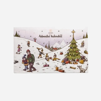 Čokoládovna JANEK Tradiční čokoládový adventní kalendář 170 g
