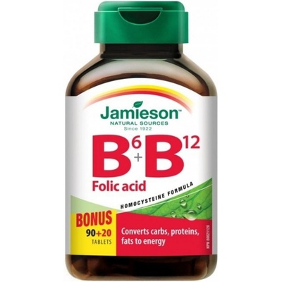 Jamieson Vitamíny B6 B12+kyselina listová 110 tablet