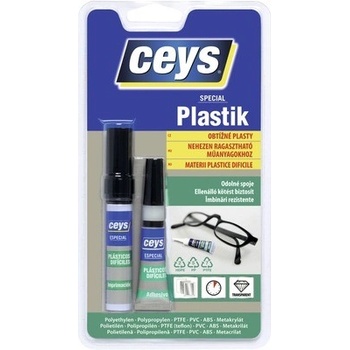 Ceys Special Plastik lepidlo na obtiažne plasty 3g+4ml