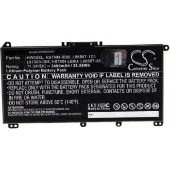 Image 1 of VHBW Батерия за HP Pavilion 15-EG / 15-EH / 17-CN / 17-CP, HW03XL, 3400 mAh (888203035)