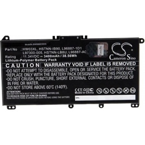 VHBW Батерия за HP Pavilion 15-EG / 15-EH / 17-CN / 17-CP, HW03XL, 3400 mAh (888203035)
