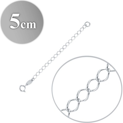 Minet Zlatá prodlužovací očka na řetízek z bílého zlata JMG0000WSC05