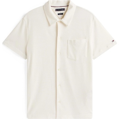 Tommy Hilfiger Риза Tommy Hilfiger Men's Short Sleeve Plain Shirt - Ivory Petal Z00