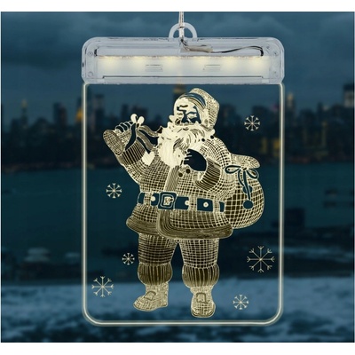 Malatec Závěsná vánoční 3D LED dekorace svítící Santa Claus