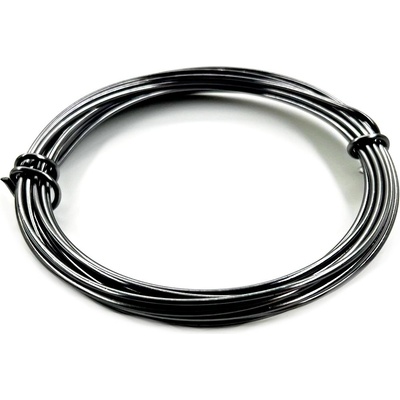Hliníkový drát 2mm antracitový pro French Knitting 5m