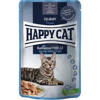 Happy Cat Culinary Quellwasser Forelle - Пиле и пъстърва 6 x 85 г