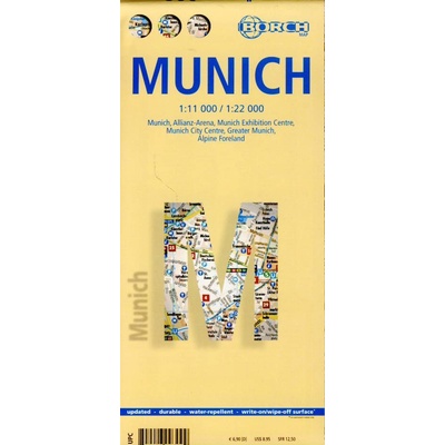 Mnichov Munich 1:11-22t mapa Borch