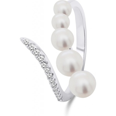 Brilio Silver prsten s perlami RI098W