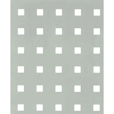 ALBERTS Plech děrovaný ALU, čtver. otvor, 250 x 500 x 0,8 mm, stříbrný elox