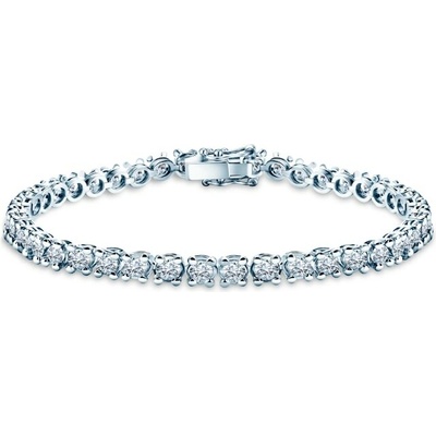 SAVICKI Tenisový náramok The Light 4,5 mm biele zlato, laboratórne diamanty SAV-B-TENIS-16CM-45SZ-30K-585-BDLAB-B
