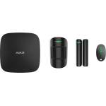 Ajax Systems 38169.56. BL1 Безжичен алармен система StarterKit комплект (Хъб + PIR сензор за движение + Магнитен сензор + Дистанционно управление) черен (38169.56.BL1)