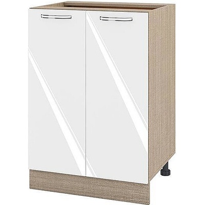 ИРИМ Долен кухненски шкаф Сити МФ-Бяло гланц-05-22 60 см