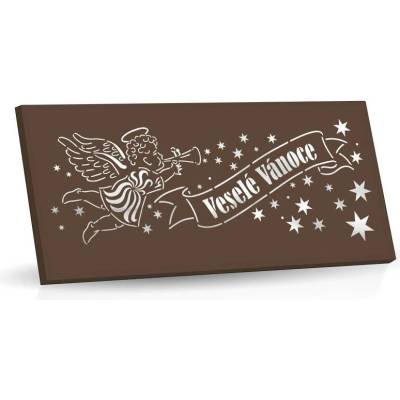Selllot Veselé Vánoce hnědý laser hořká 60% 175 g