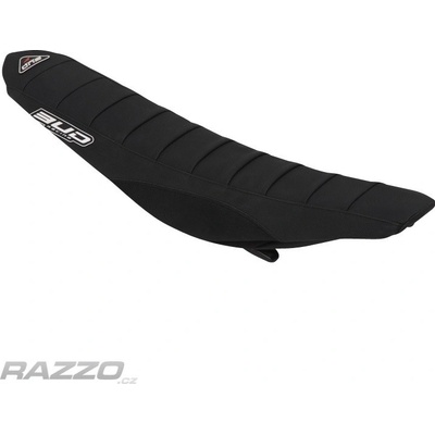 Potah sedla BudRacing Seat Cover FullTraction KTM SX SXF 23-.. EXC 24-.. Black BUD logo
